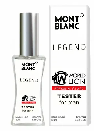 Тестер premium class montblanc legend мужской, 60 мл
