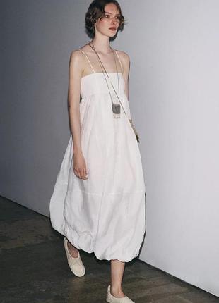 Длинное платье на бретелях zw collection
