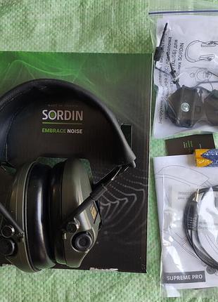Активные наушники sordin supreme pro x slim green