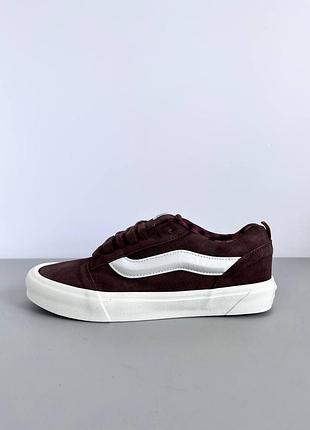 Уцінка кеди замшеві унісекс knu skool brown