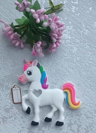 Силіконовий гризунець прорізувач для дівчинки єдинорог