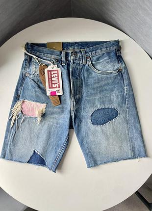Чоловічі нові рідкісні подовжені шорти levi’s 501 vintage clothing
