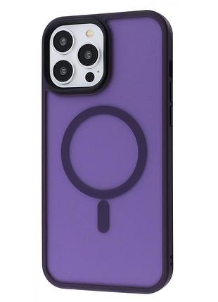 Чохол wave matte insane case with magnetic ring iphone 13 pro max deep purple