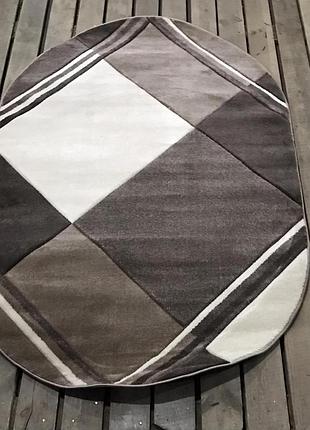 Ковер овальный 0,7х1,1 бежевый турция