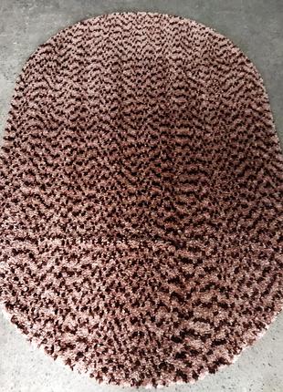 Ковер коричневый овальный 2x3 турция хлопок