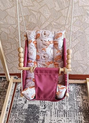 Гойдалка люлька бебі з габардином