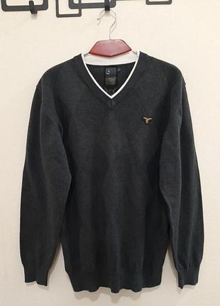 Бавовняний стильний чоловічий джемпер від le breve (велика британія), р. 46-48 (m / l)