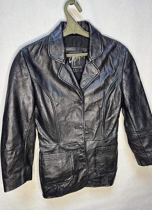 Піджак шкіряний приталений gripsy