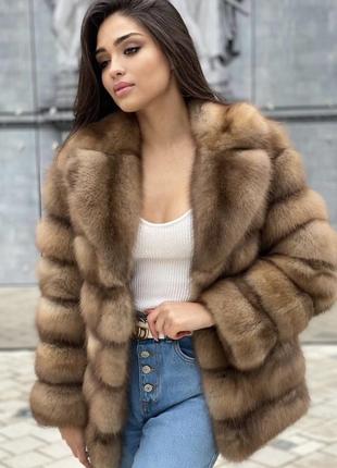 Шубка женская из меха куницы