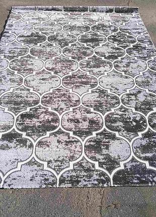 Килим сірий 2.5x5 прямокутний туреччина