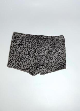 Стильні леопардові шорти guess original jeans shorts джинсові оригінал leopard premium luxury преміум