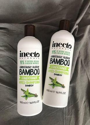 Кондиціонер для зволоження волосся inecto naturals bamboo conditioner / кондиціонер для слабкого і пошкодженого волосся