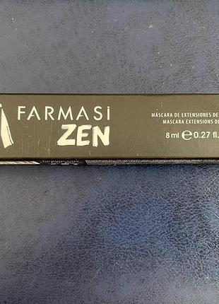 Черная тушь zen farmasi / стойкая тушь для ресниц farmasi zen / удлинняющая тушь