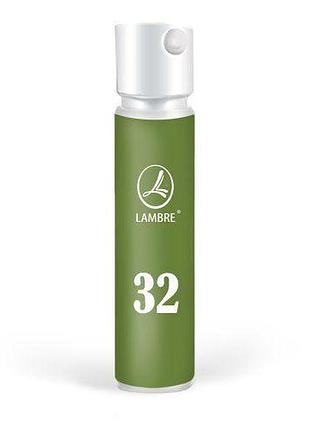 Пробник мужских духов ламбре 32 / миниатюра мужской туалетной воды lambre №32 1.2 мл