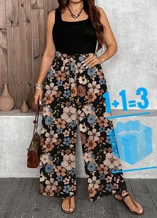 Комбінезон в квітковий принт shein 2xl без поясу