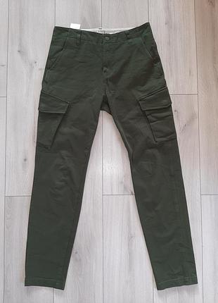 Levis cargo slim  w29l32 штани чоловічі хакі