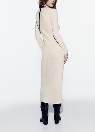 Мягкое платье soft со сборками от zara, размер m❤️3 фото