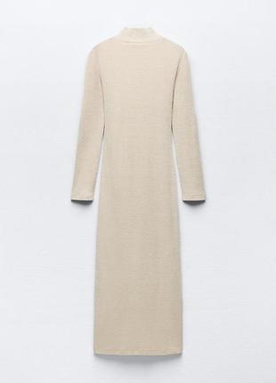 Мягкое платье soft со сборками от zara, размер m❤️8 фото