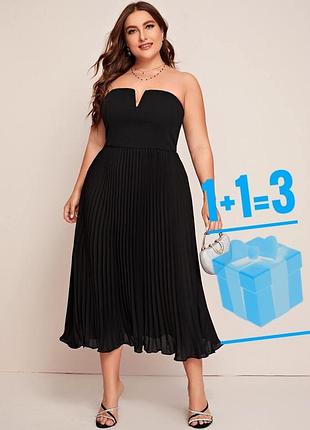 🥰 плісірована міді сукня shein 4xl