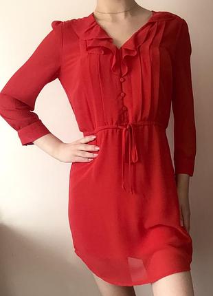 Червона літня сукня h&m