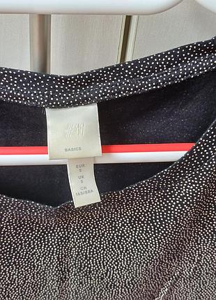 Футболка женская коттоновая, бренд h&m, размер s, рост 165см.