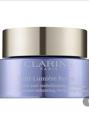 Живильний антивіковий денний крем для обличчя clarins nutri-lumiere revive, 50 мл