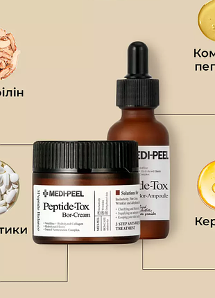 Набор для ухода за лицом medipeel+ peptide-tox bor сыворотка и крем