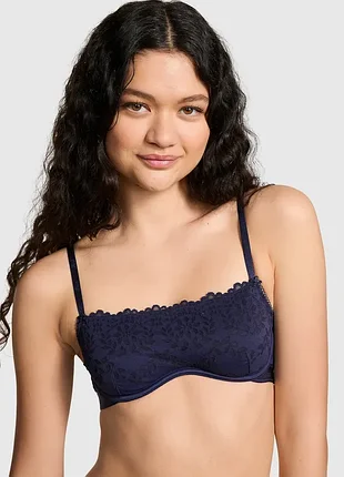 Комфортный темно синий бра pink victorias secret размер м, новый с биркой оригинал из сша