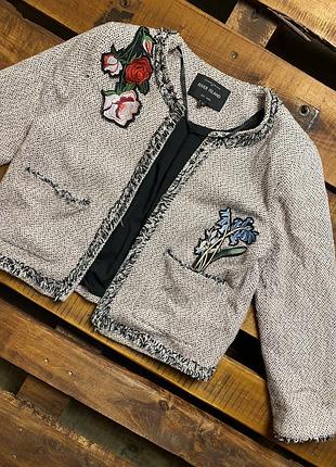 Женский жакет с нашивками river island (ривер айленд мрр идеал оригинал разноцветный)
