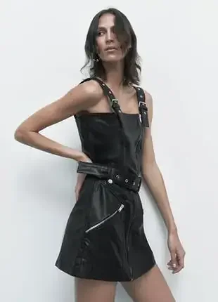 Шкіряна сукня zara limited edition 100% овеча шкіра