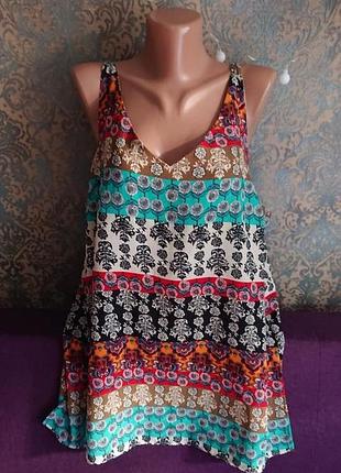 Красивая летняя майка большой размер батал 52 /54 блузка блуза