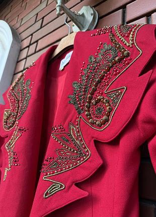 Розкішний ошатний жакет піджак вінтаж вишивка
