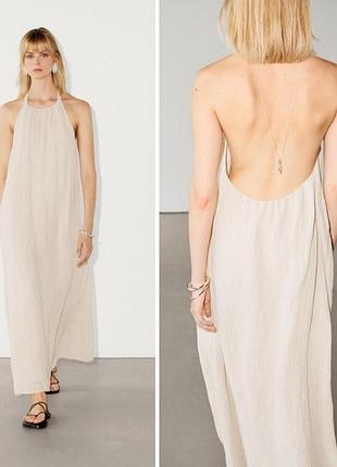 Сарафан massimo dutti, новий, 100% льон.