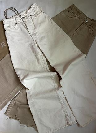 Джинсы клеш от lee & h&m.