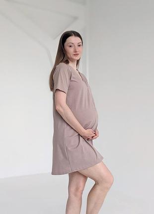 Бавовняна сорочка для вагітних, пологів до пологового будинку♥️