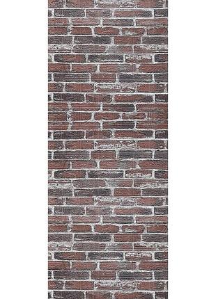 Самоклейка декоративна 3d панель під червону катеринославську цеглу в рулоні 20 м 20000x700x3мм