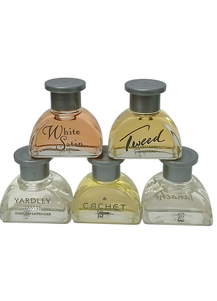 Набор миниатюр туалетной воды yardley винтаж 5 штук