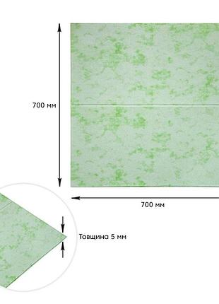 Панель стеновая 3d 700х700х5мм мрамор зеленый (d) sw-00002441 3