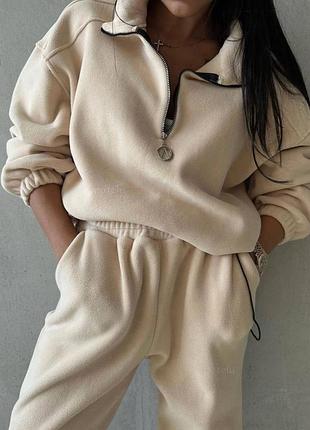 Стильний флісовий костюмчик