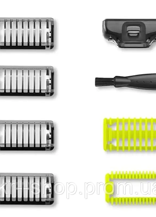 Набор насадок 8 штук для триммера philips oneblade pro qp2520, qp2630, qp2830, qp6510, qp6550