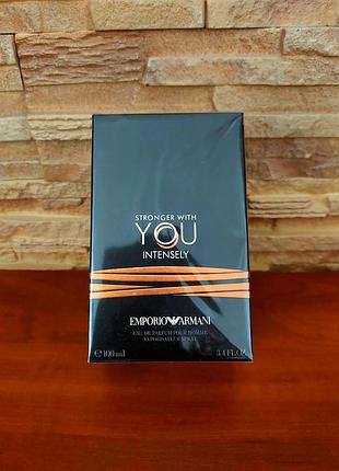 Чоловічі парфуми armani stronger with you intensely 100 ml. армані стронгер віз ю інтенслі 100 мл