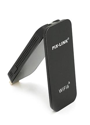 Беспроводной сетевой адаптер wi-fi6-usb lv-uax02, 802.11 a/b/g/n, 1800mbps, box