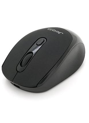 Мышь беспроводная jedel w380+, 1000dpi, black, 2.4ghz, аккумулятор, box