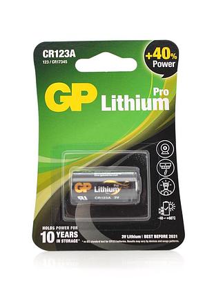 Батарейка литиевая gp cr123a-2u1, 1 шт в блистере цена за блистер