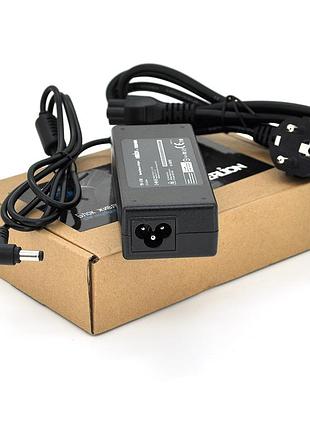 Блок питания merlion для ноутбука toshiba 19v 4.74a (90 вт) штекер 5.5*2.5 мм, длина 0,9м + кабель питания