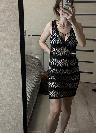 Сукня сітка пляття пляжне вʼязане пояття кольчуга