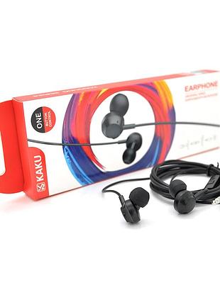 Наушники проводные ikaku ksc-467 kongling с микрофоном, black, bох