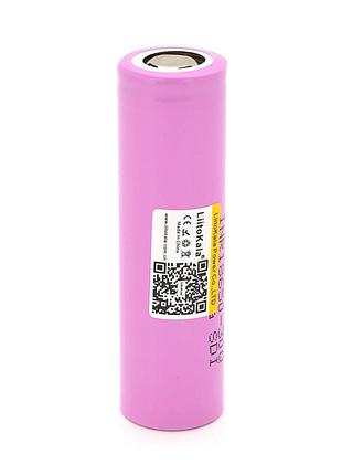 Аккумулятор 18650 li-ion liitokala lii-30q, 3000mah (2900-3100mah), 27a, 3.7v (2.5-4.25v), pink, pvc