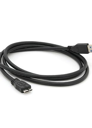 Кабель usb 3.0 am to micro-b, 1.5m, для жорстких дисків, black