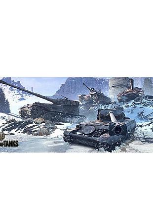 Коврик 300*700 тканевой world of tanks-16, толщина 2 мм, oem